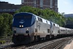 Eastbound "Silver Star" comes into the station